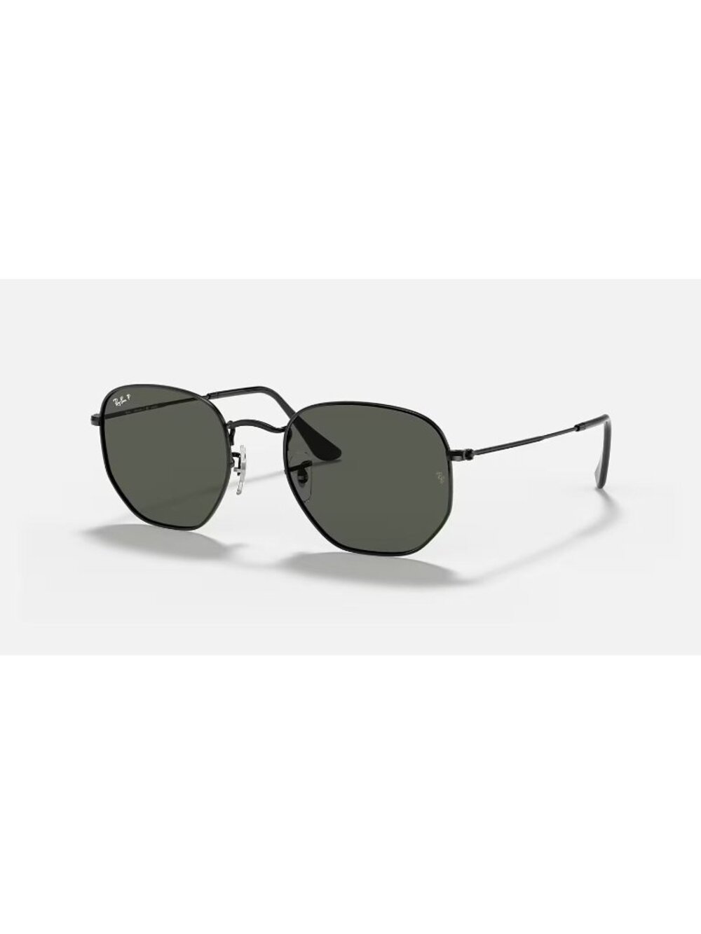 Rayban HEXAGONAL FLAT LENSES Polarized Black Used RB 3548-N